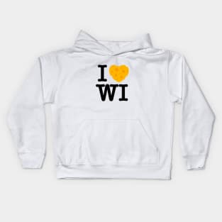 I Love Wisconsin Kids Hoodie